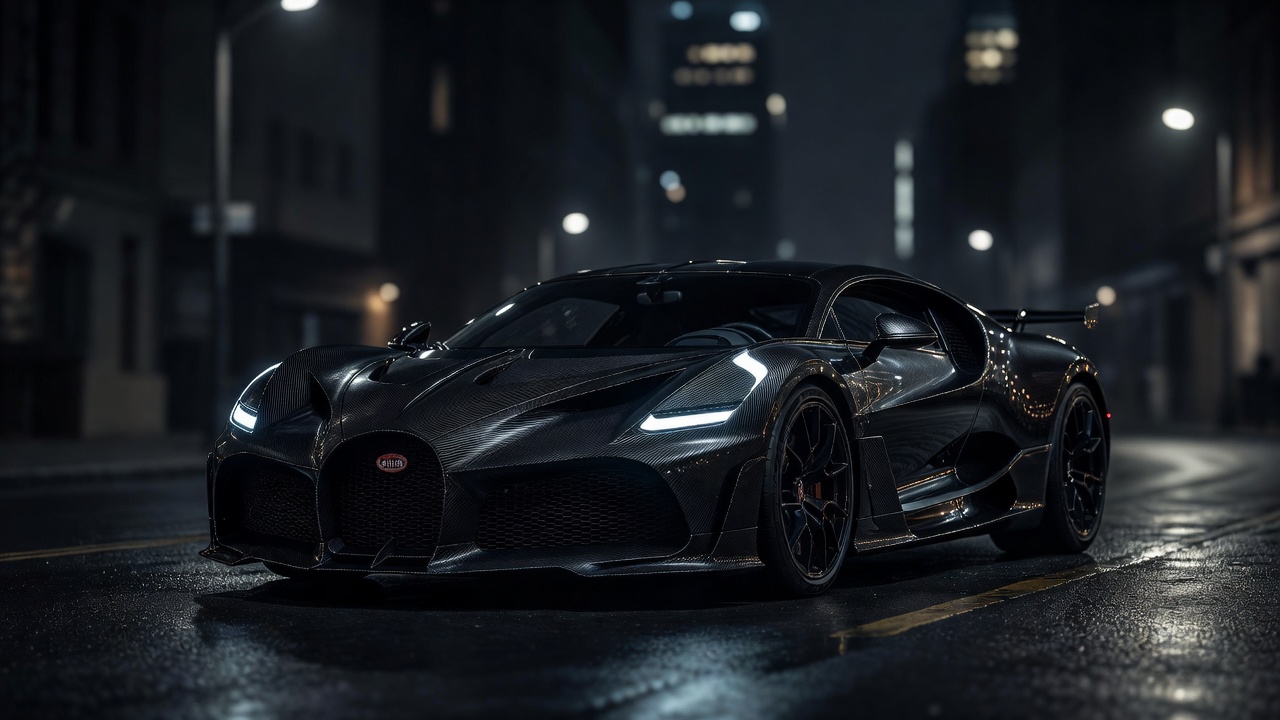 Bugatti La Voiture Noire carbon fiber hypercar